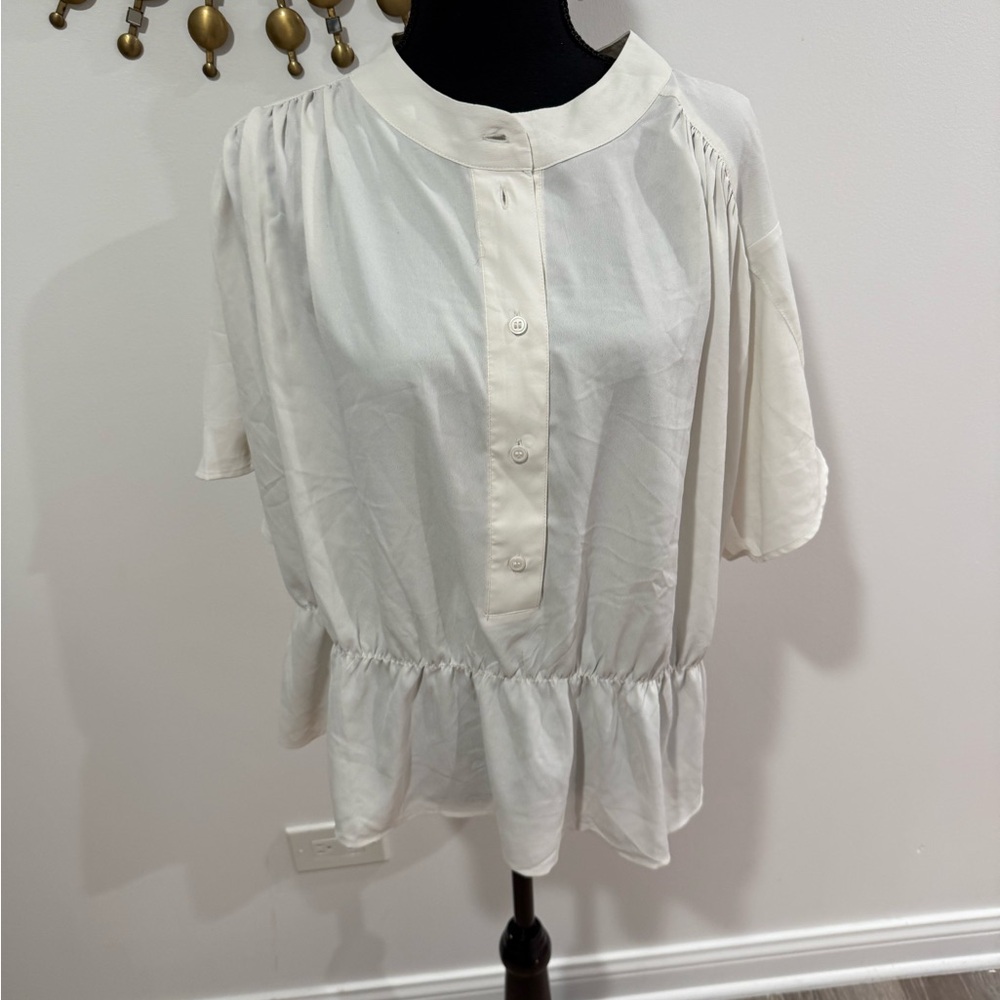 HM Elegant White Women's Top